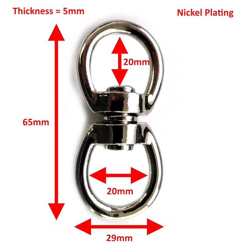 MightyPhine Swivel Eye Hook - Heavy Duty Swivel - Stainless Steel Swivel - Swivel Hooks - Chain Swivel - Swivel D Ring - Swivel Shackle - Image 2